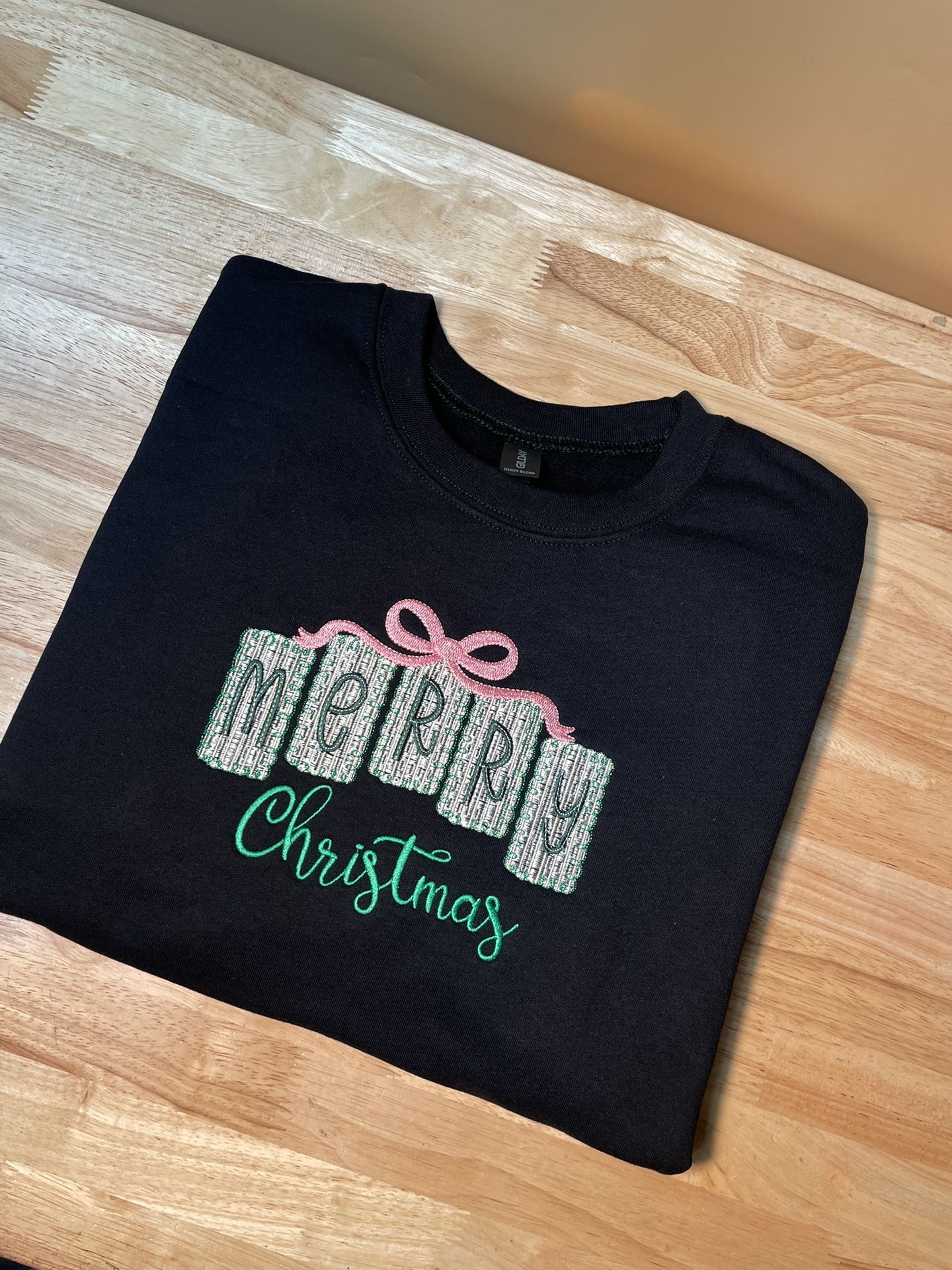 Merry Xmas Embroidered Sweatshirt