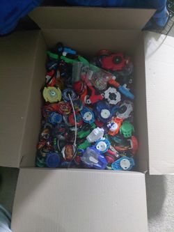 box of over 100 beyblades