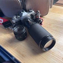 Vintage Canon AE-1 With Zoom Lens