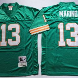 Vintage Miami Dolphins #13 Marino Stitched Jersey , S To 3Xl 