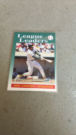 Baseball Card, Jose Conseco