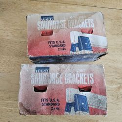 Vintage Sawhorse Brackets From Montgomery Ward For A Pair