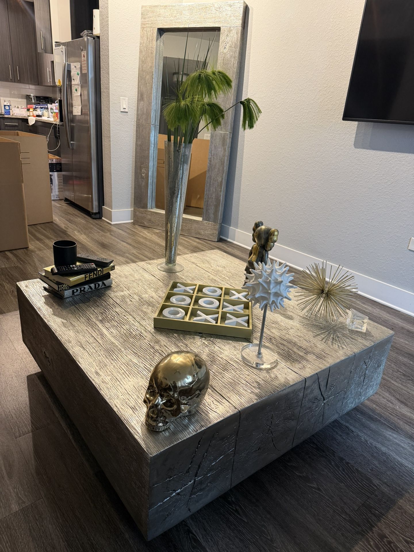 Z Gallerie Timber Coffee Table 