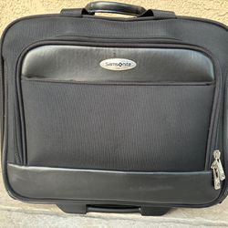 Samsonite Wheeled Portfolio Workbag Laptop Bag Briefcase Rolling Many Compartments Travel