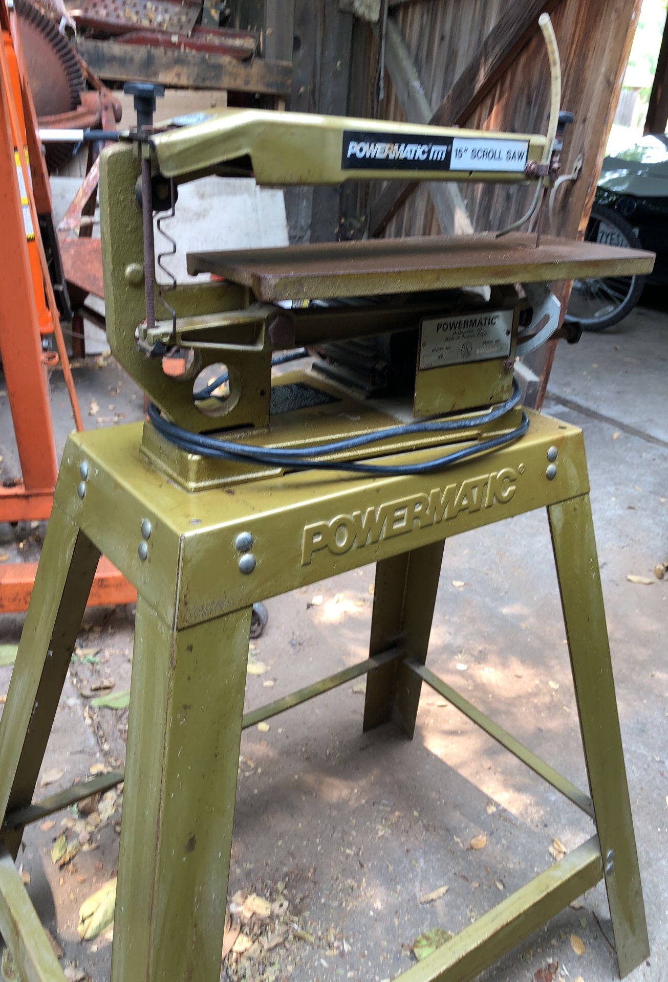 Powermatic 15 inch scroll saw