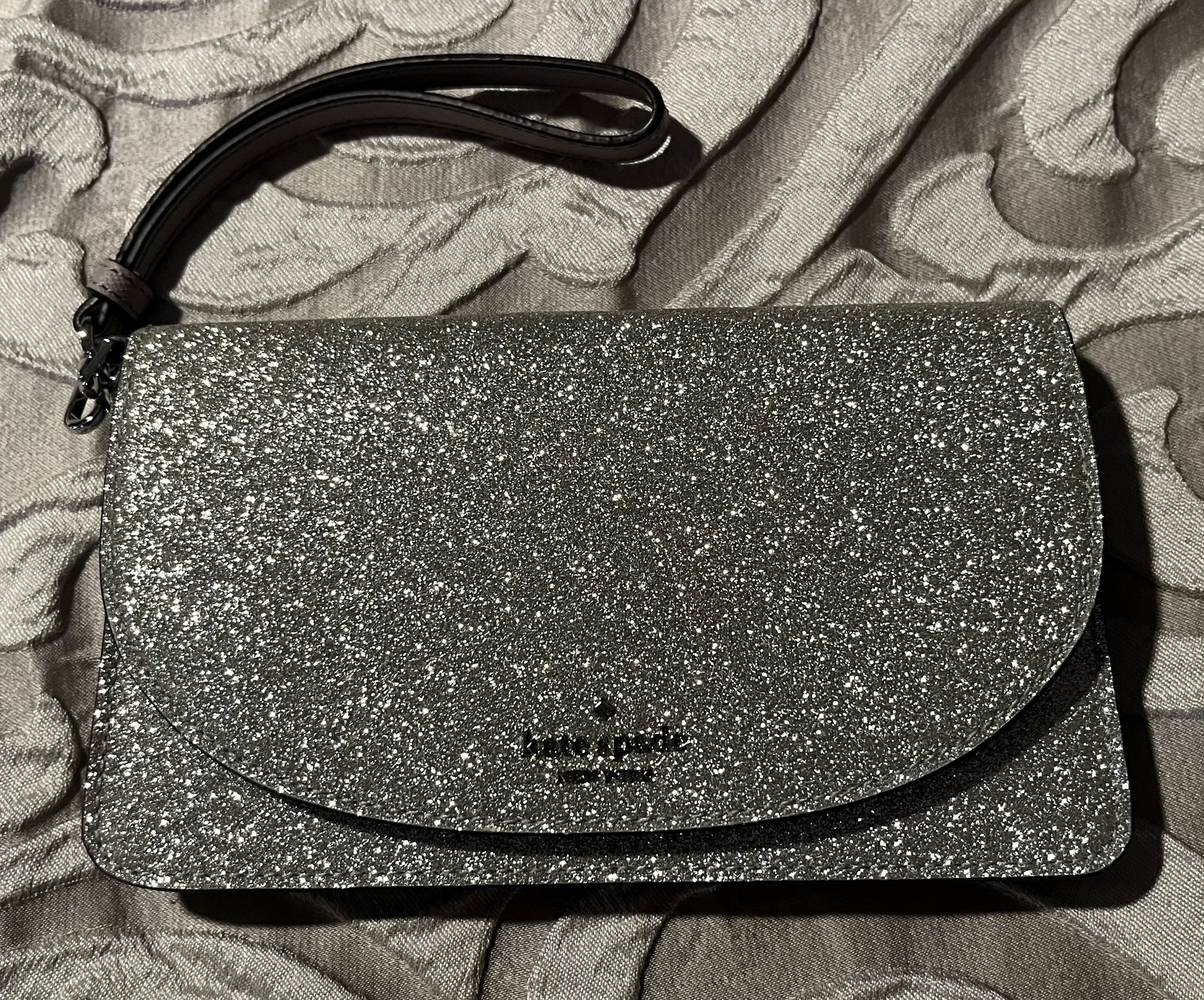 NWT Kate Spade Glitter Clutch 