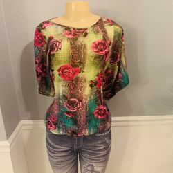 Tru Self Sz M Women Blouse