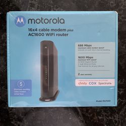 Motorola Cable Modem 16x4 WiFi Router AC1600