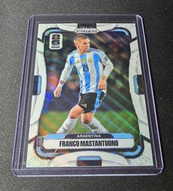 2026 Panini Prizm World Cup Franco Mastantuono White Wave /20 Argentina