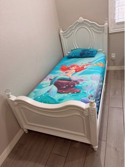 Twin size kids bed, mattress and more