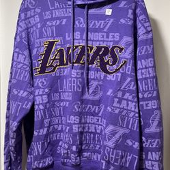 NBA Lakers Logo Hoodie Ultra Violet Women's Size XL. New With Tags