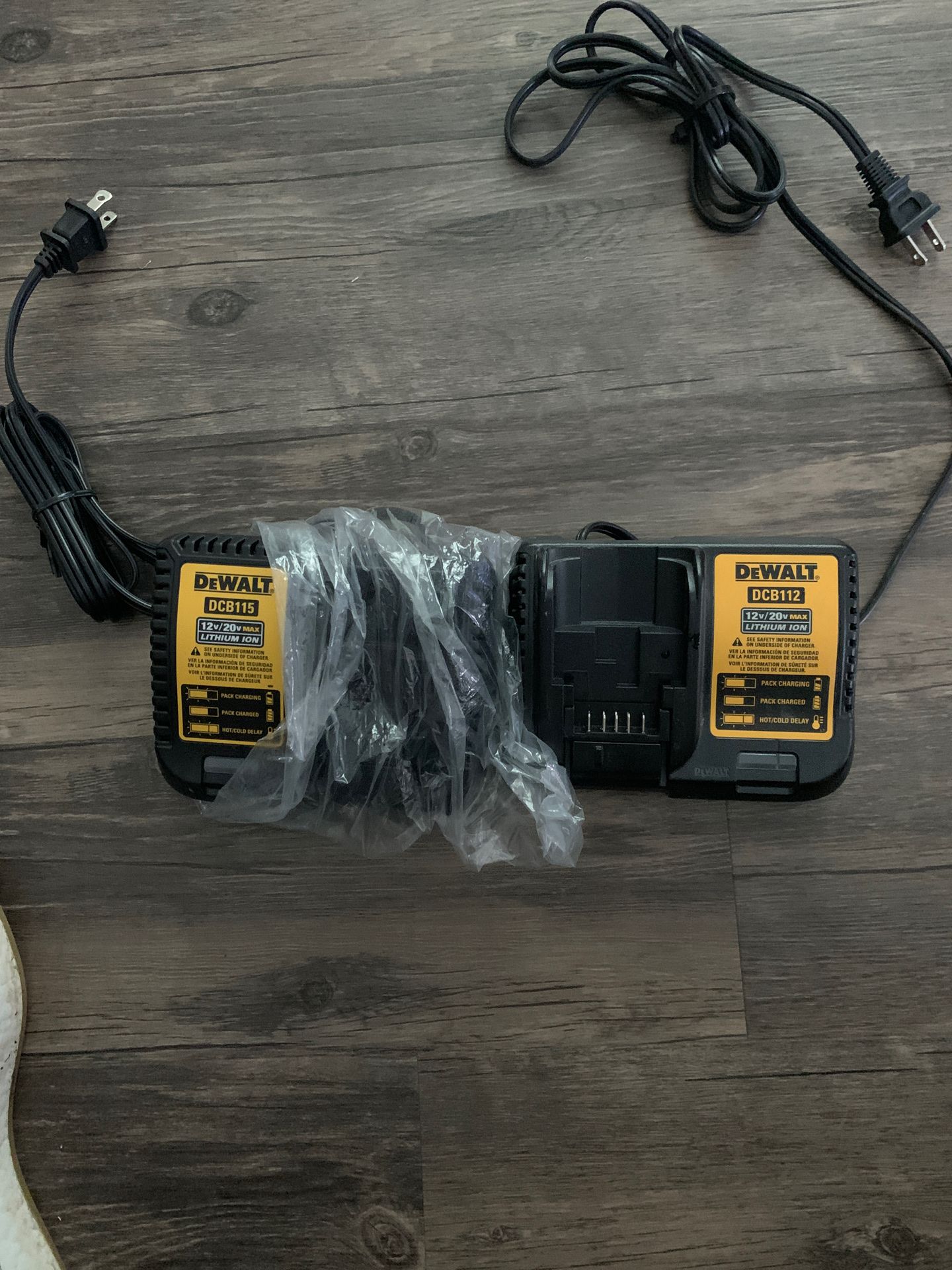 20v dewalt chargers
