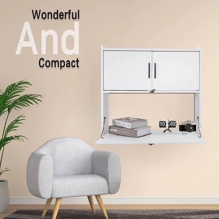 New White hide In Wall Fold Down Desk