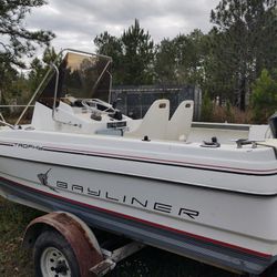 1990 18 Ft Bayliner With Center Console 