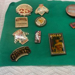 Vintage Giants And Niner Pins