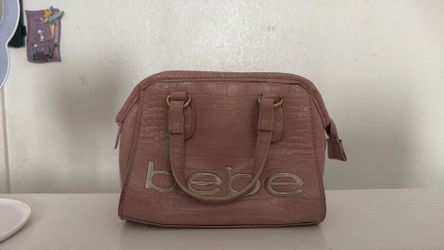 Bebe Fabiola Mini Croco Crossbody Purse – Dusty Pink
