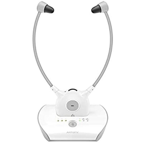 Artiste APH100 Wireless Headphones for TV, 2.4GHz Digital Wireless Hearing Assistance TV Listening Headset
