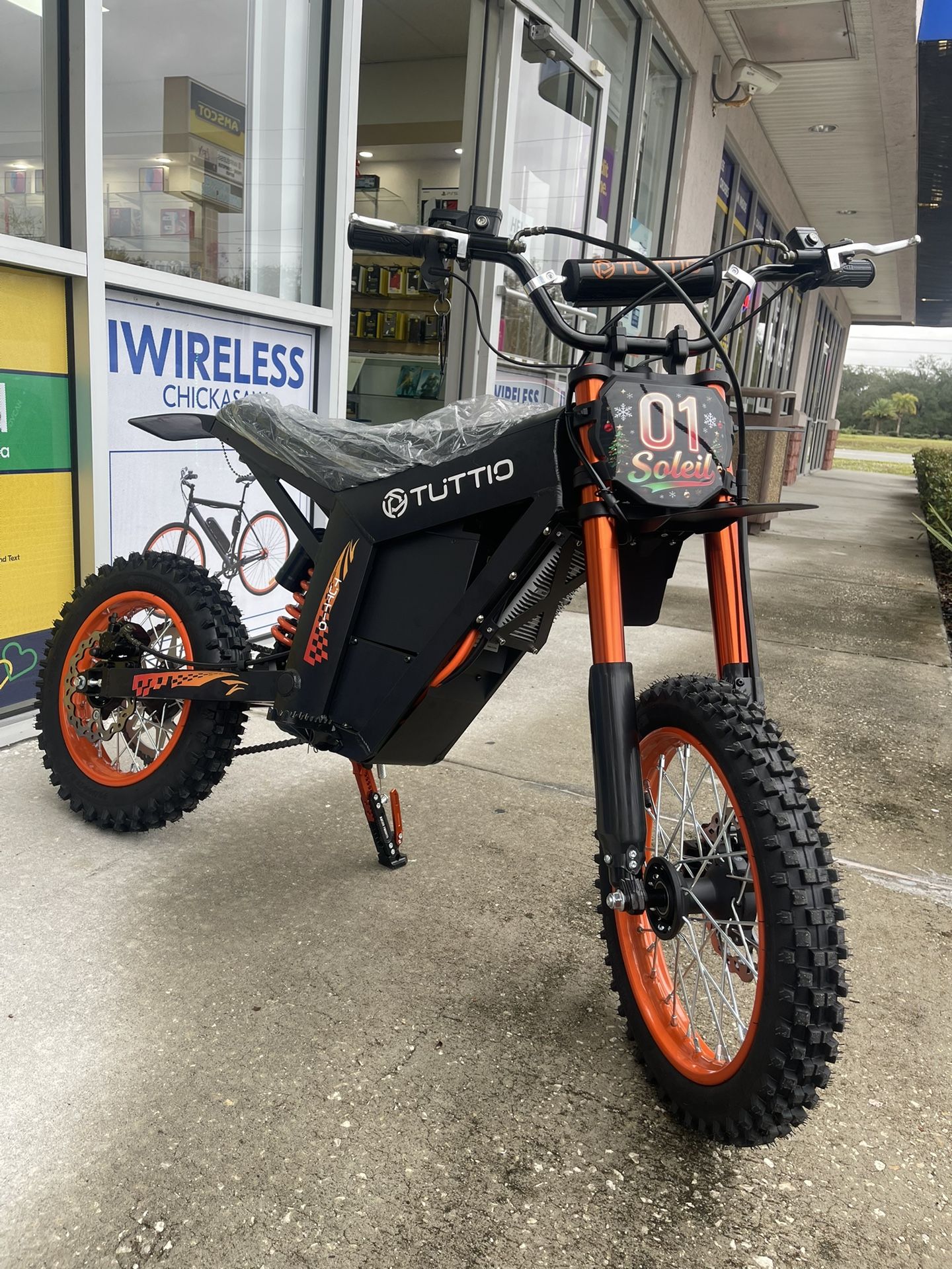 Tuttio Brand New 40MPH Electric Dirt Bike! Christmas Financing Deal! $10 To $100 Down Payment!