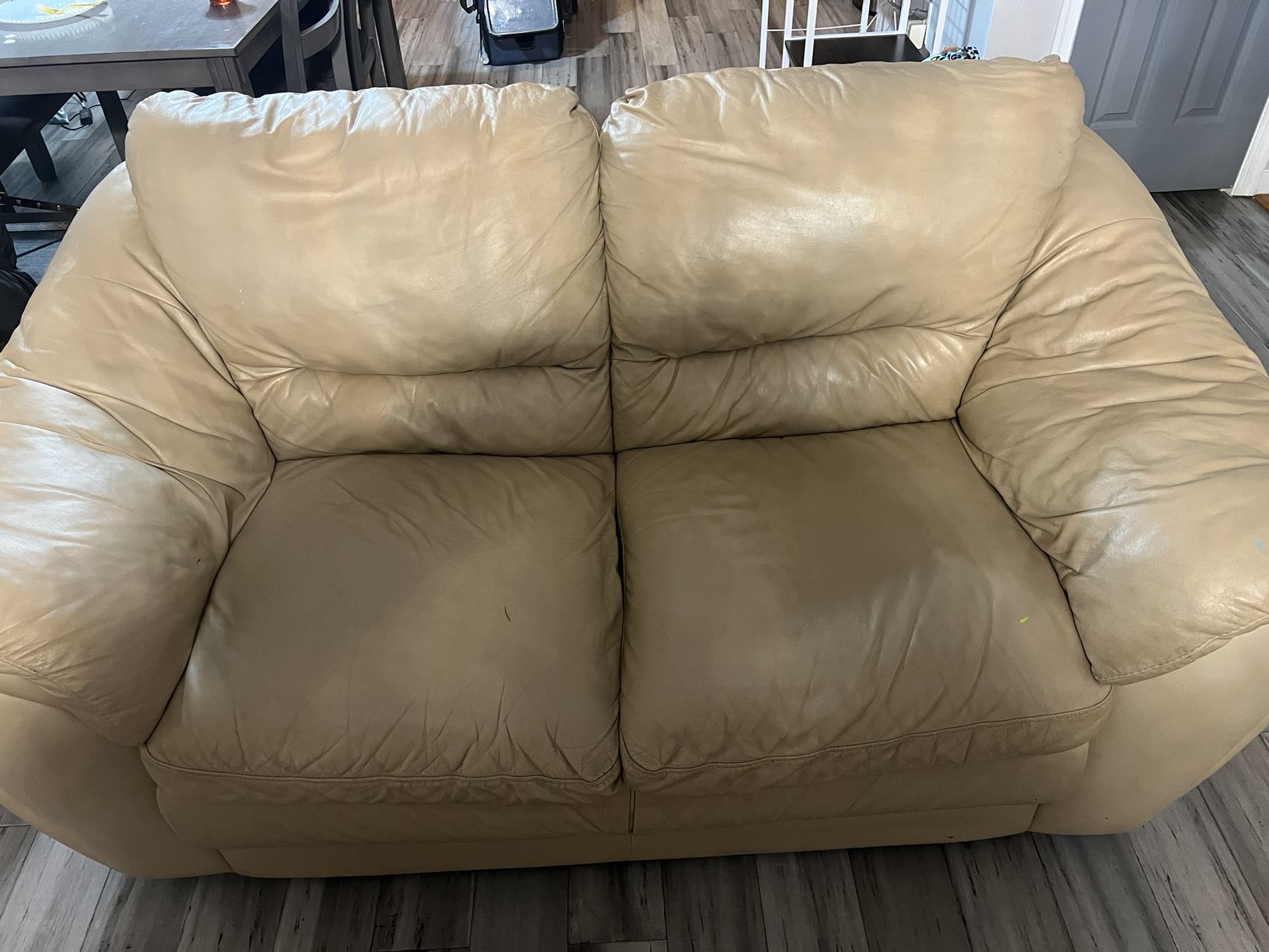 Leather Love Seat