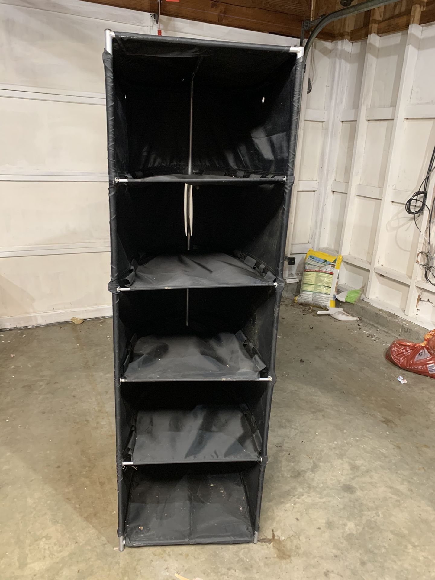 Closet rack storage