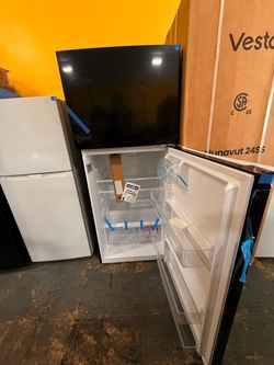 Refrigerator black no credit needed 1 year warranty