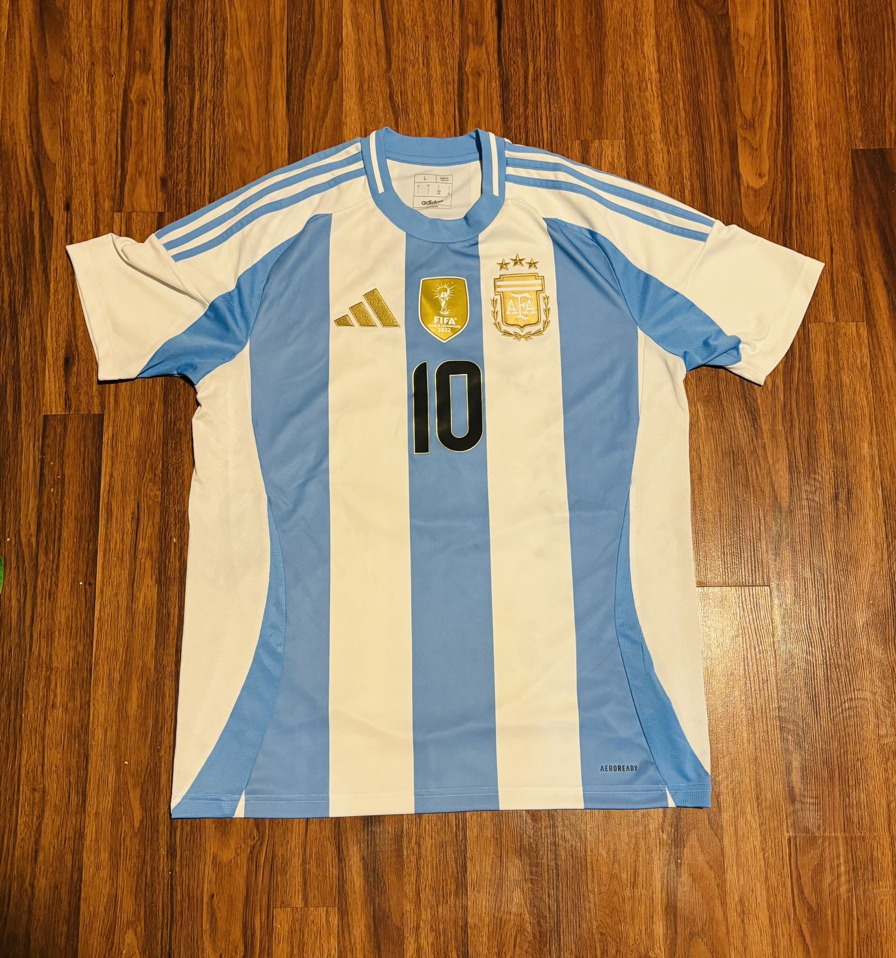 Messi Soccer Jersey Size Large Number/10 Size Large Argentina