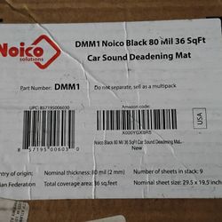 ****NOICO BLACK CAR SOUND DEADENING****