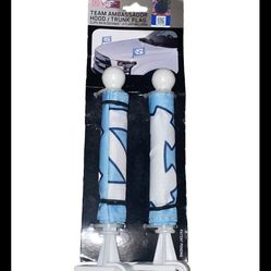 North Carolina NCAA Ambassador Car  Hood/trunk Flag Set