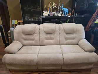 3-Seat Microfiber Pull Out Sofa Couch