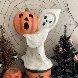 Vintage style paper mache Figure Halloween Ghost