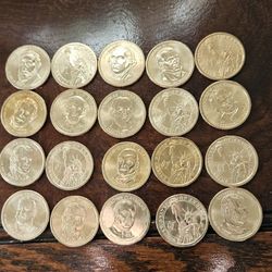 20 Golden Dollars Coins Collectibles Different President's 