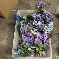 Boxes Of Faux Flowers