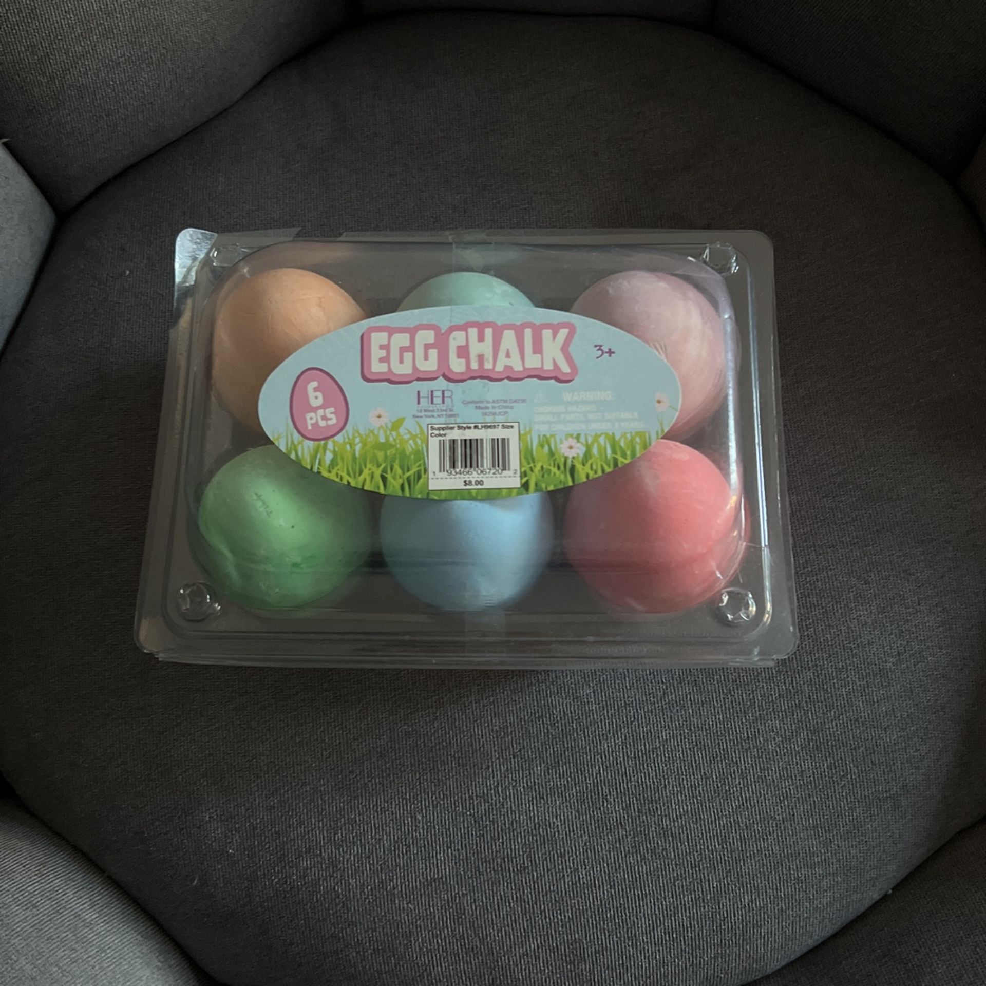Happy Easter  (6) PCS  EGG CHALK 