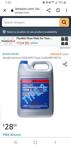 Honda Antifreeze (Blue)