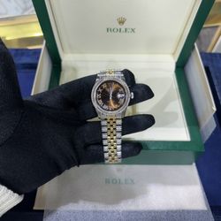 36MM Bust-Down Rolex Watch 