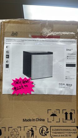 Vevor mini fridge 1.6cu.ft
