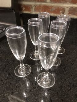 Aperitif Glasses With Plastic Covers -set Of 6