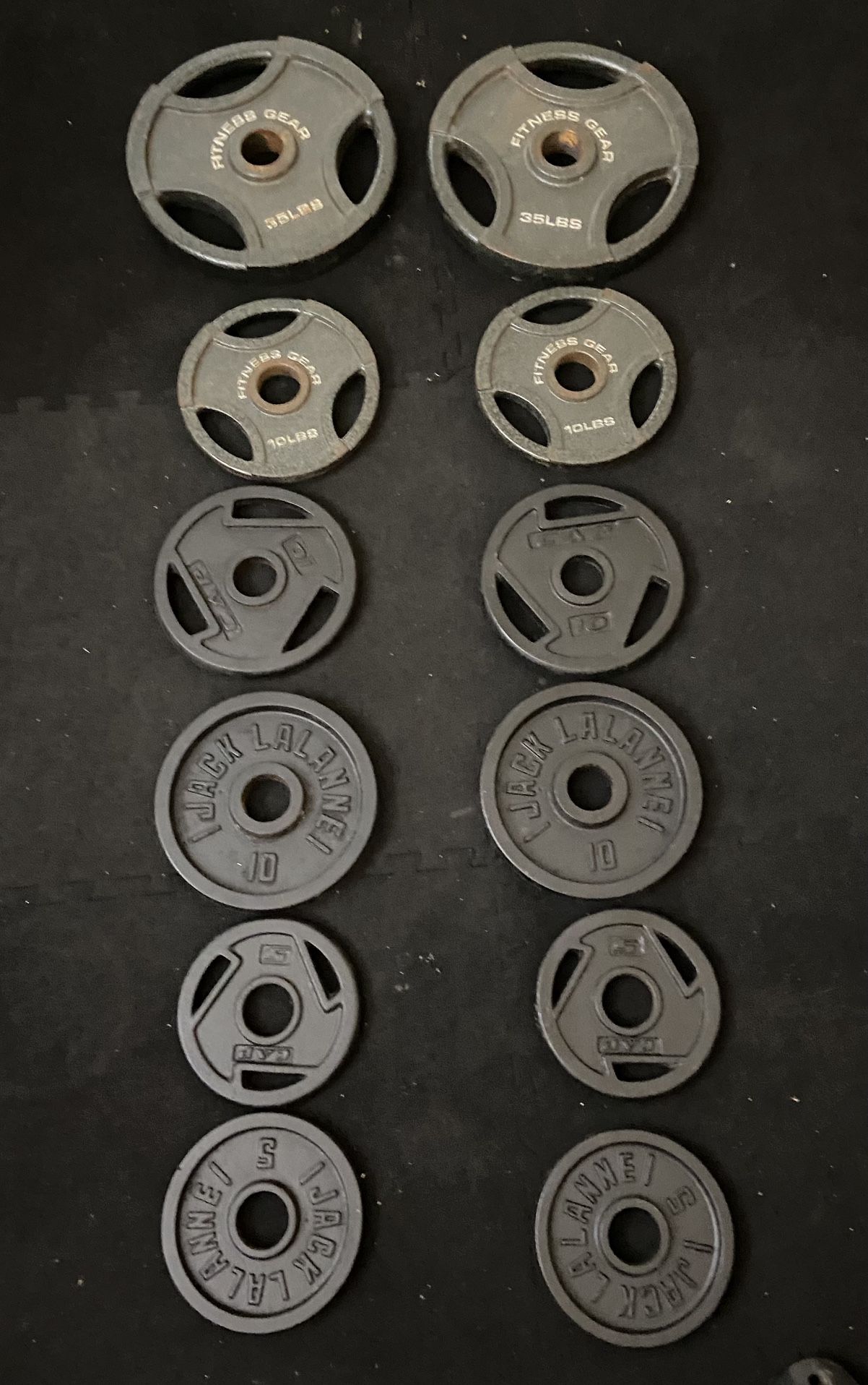Olympic Weights 150 Lbs 2” Hole Fitness Gear