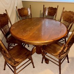 Full dining table & 8 chair set
