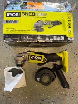 Ryobi 18v hp angle grinder
