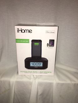 IHome dock charger + clock radio (like new)