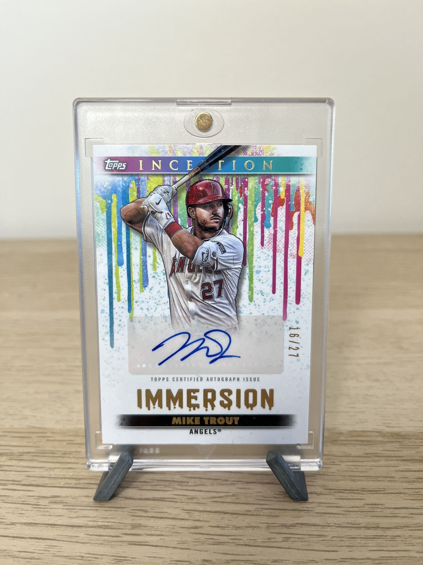 2024 Topps Inception Immersion Mike Trout Auto /27