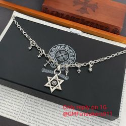 C.hrome H.earts Necklace