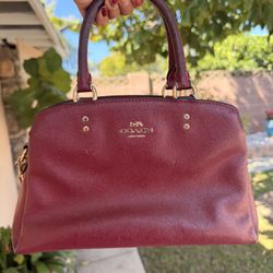Burgundy Coach Bag 