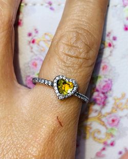 ✨Anillo corazón 💛💎Plata925✨