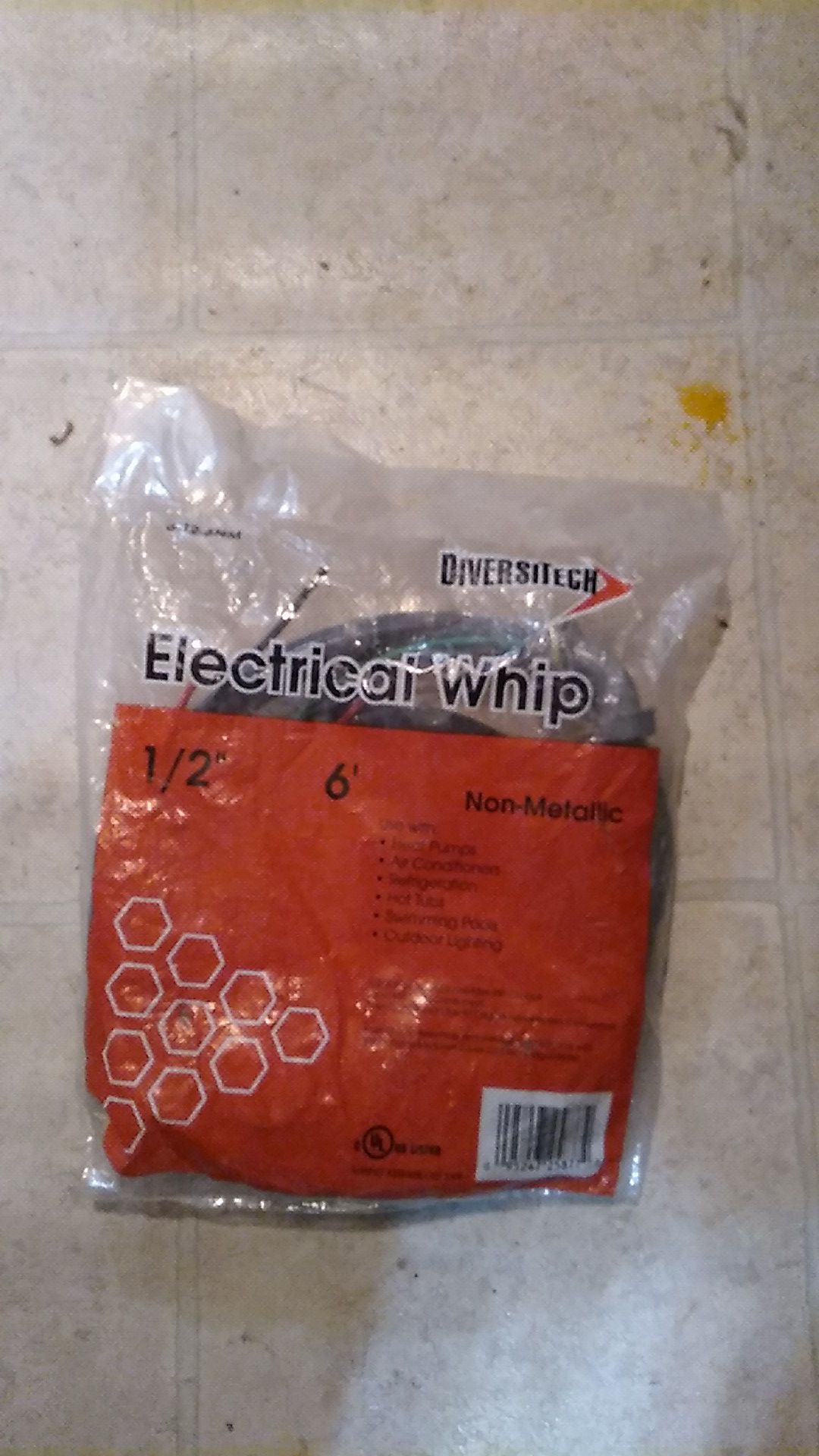 DIVERSITEC Electrical Whip 1/2" 6