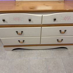 Dresser Mirror And Twin Bed 