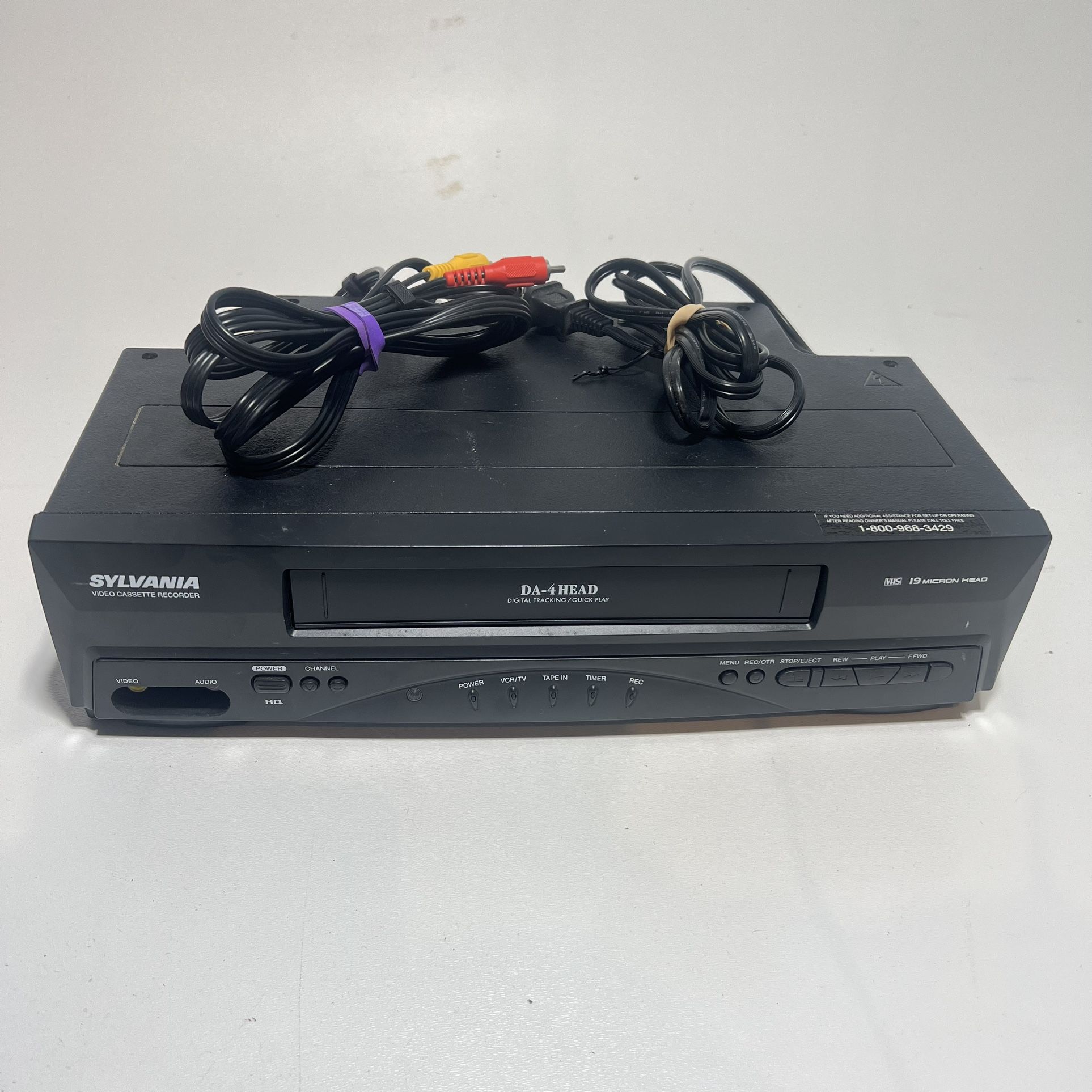 Sylvania 6240VD VCR 4 Head VHS Cassette Recorder 19 Micron (No Remote) Tested