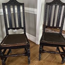 19th Century Side Chairs/Set Of 2