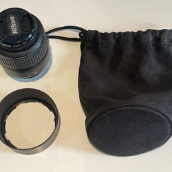 Nikon 18-55mm + Original Pouch + 2 Protective Covers. 